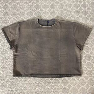 [Size XL] Yeezy Gap Fleece Back Yoke Shirt - Grey - Unreleased, Canceled by Ye